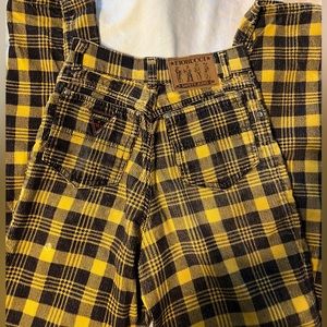 Vintage fiorucci plaid pants